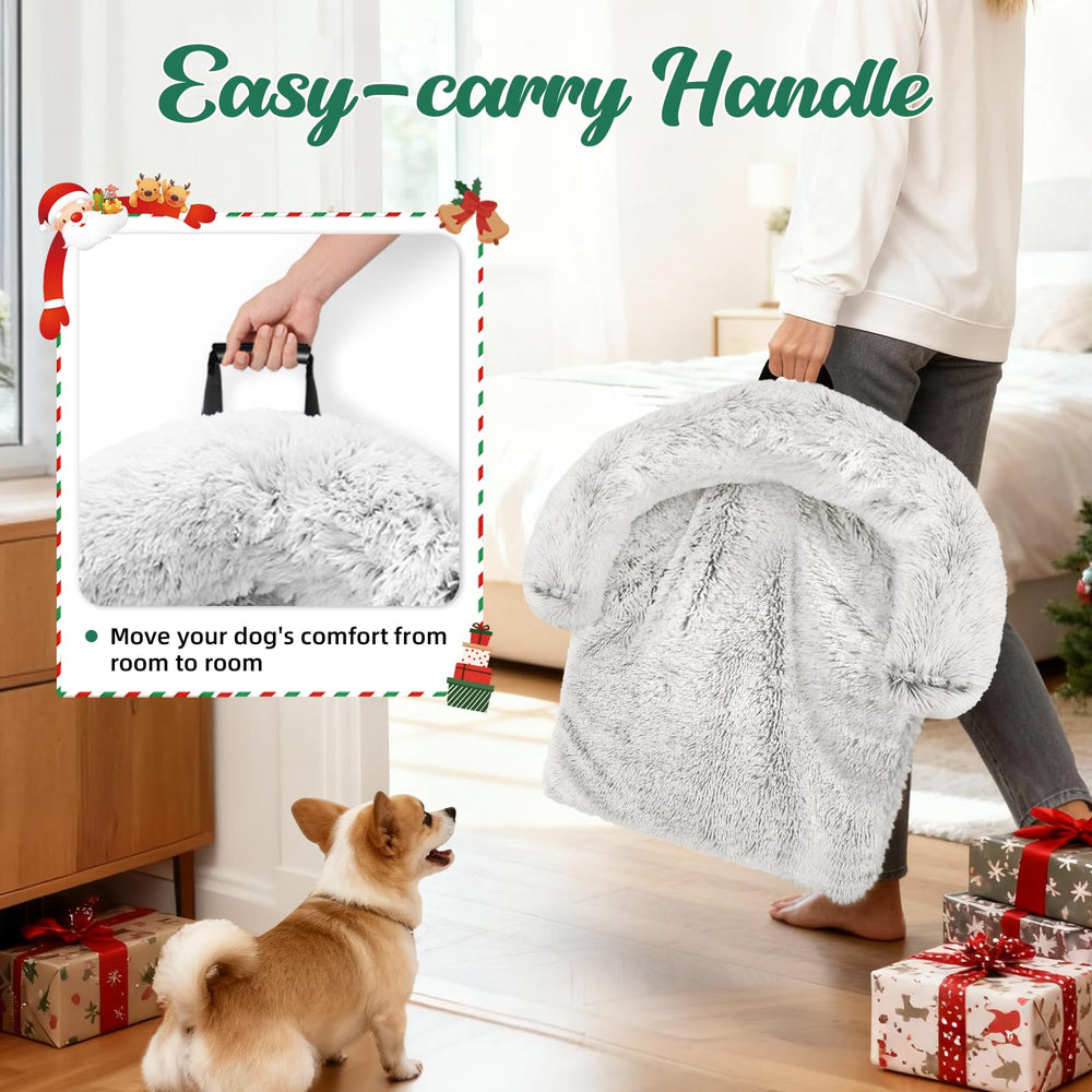 GGIB cama calmante con funda lavable y cierre facilita la limpieza.