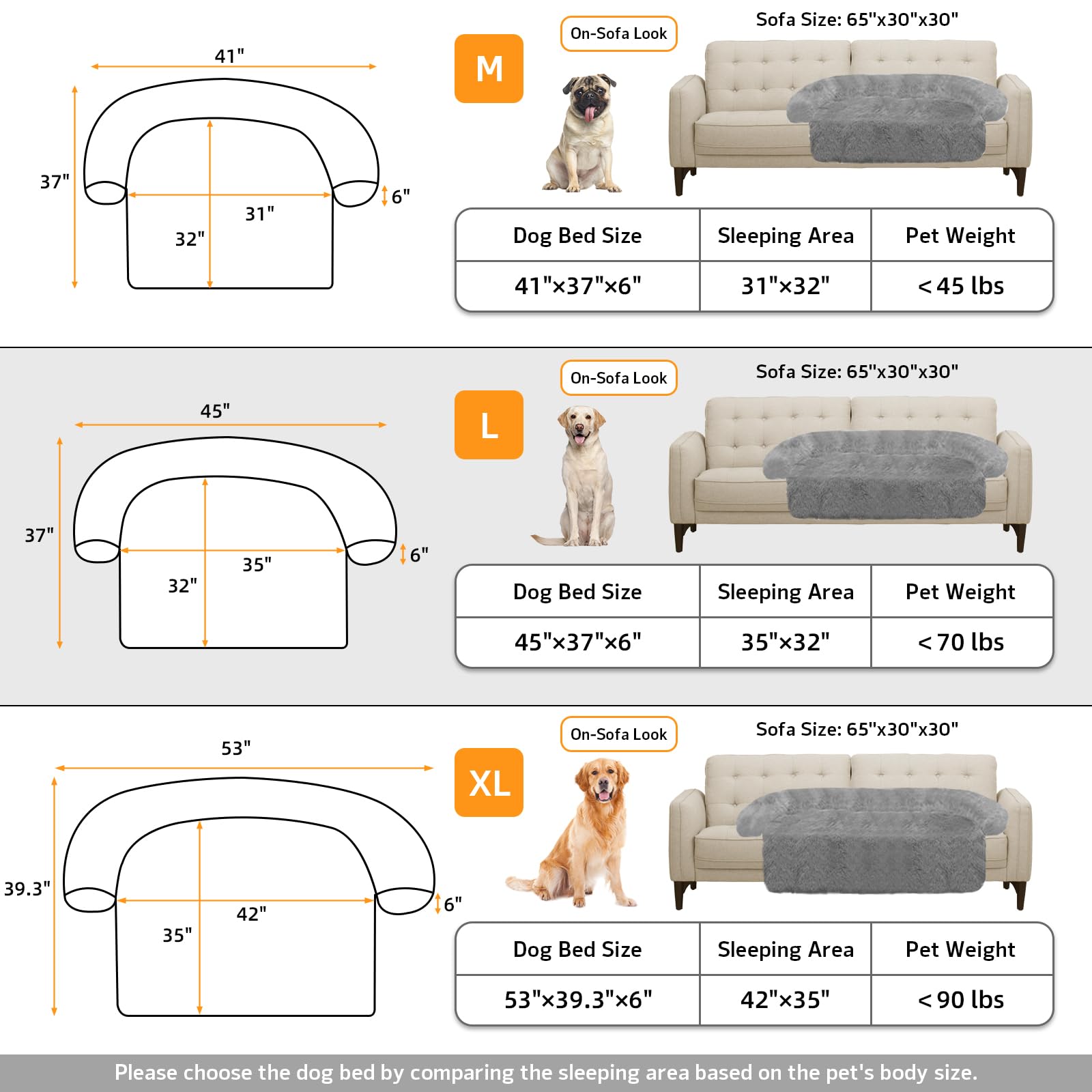 GGIB base antideslizante de la cama para perro mantiene la posición