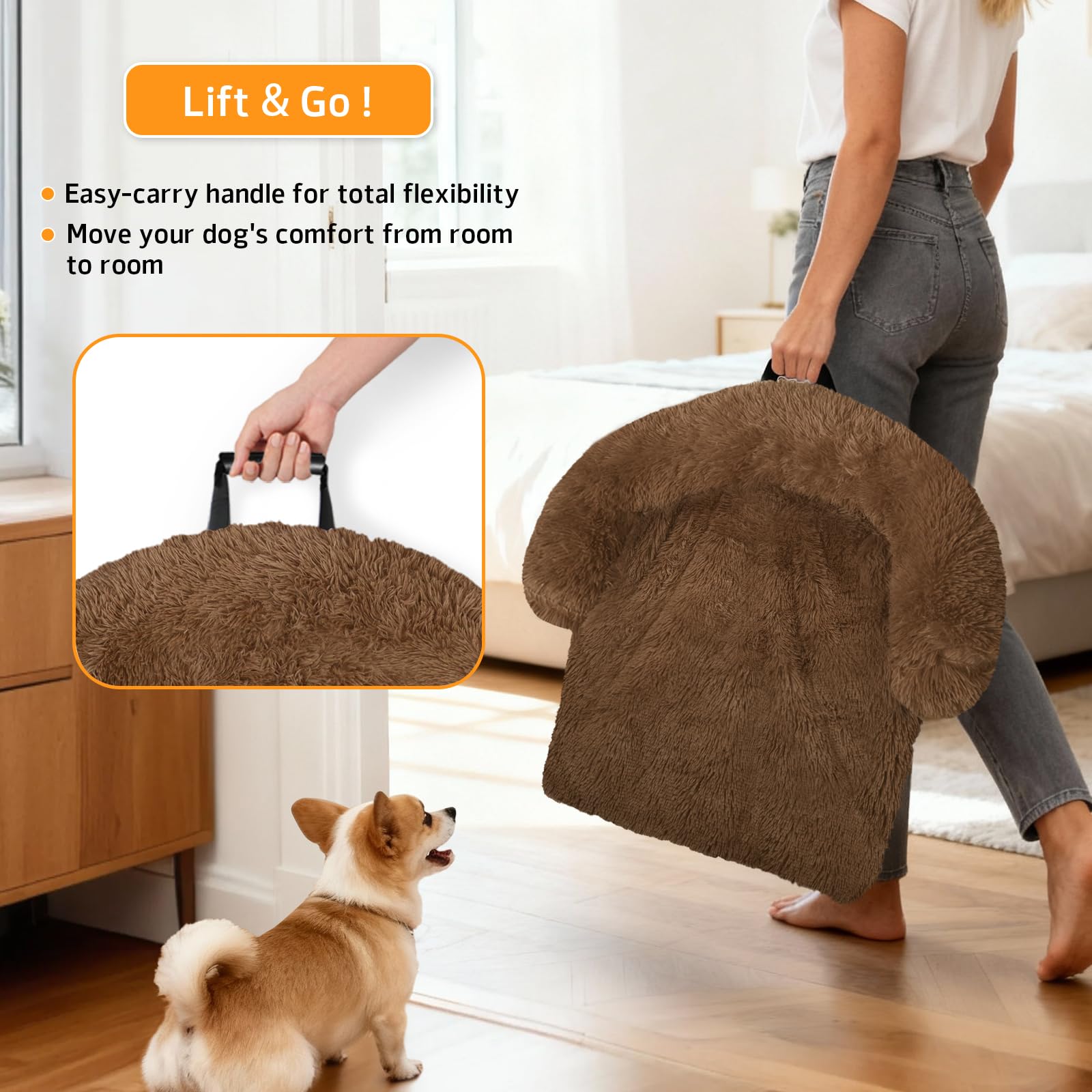 Base antideslizante de GGIB para cama de perros, evita deslizamientos