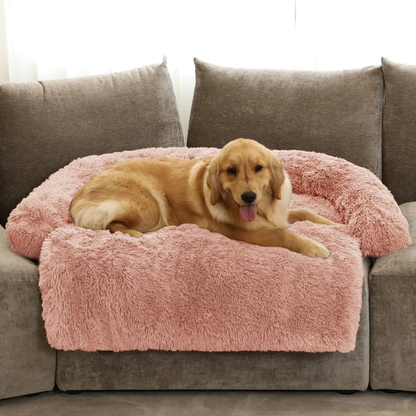 Cama GGIB para perros, rosa, acolchado cómodo y 53x39x6