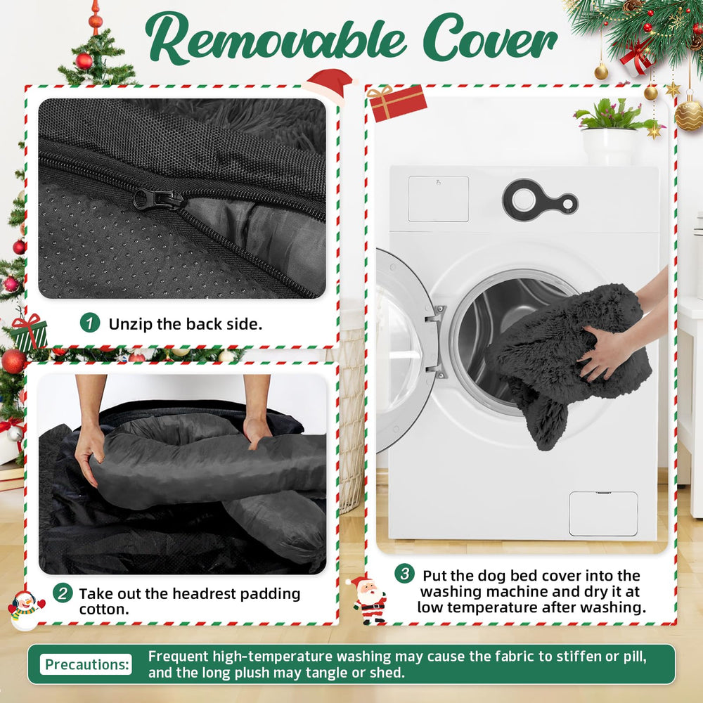 GGIB cama para perros Calma cremallera removible para lavado fácil