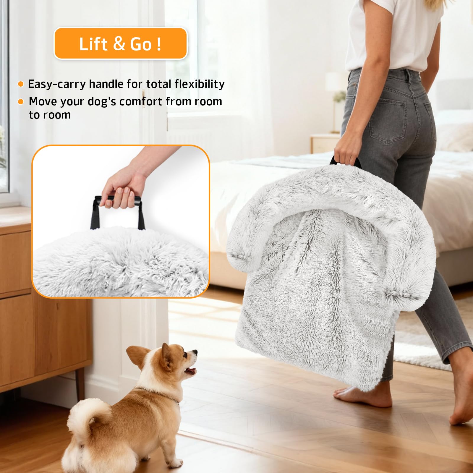 Funda lavable GGIB con cremallera para limpieza rápida