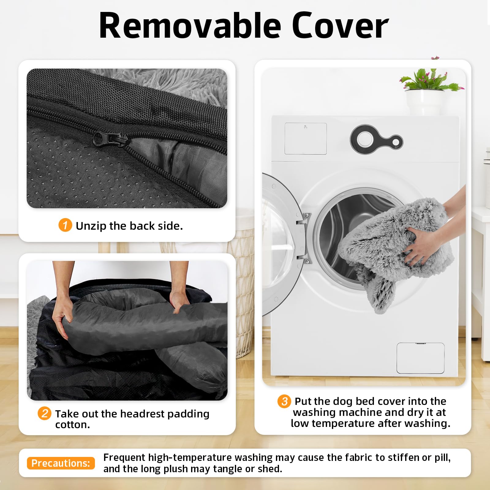 GGIB funda lavable desmontable de la cama para perro facilita limpieza