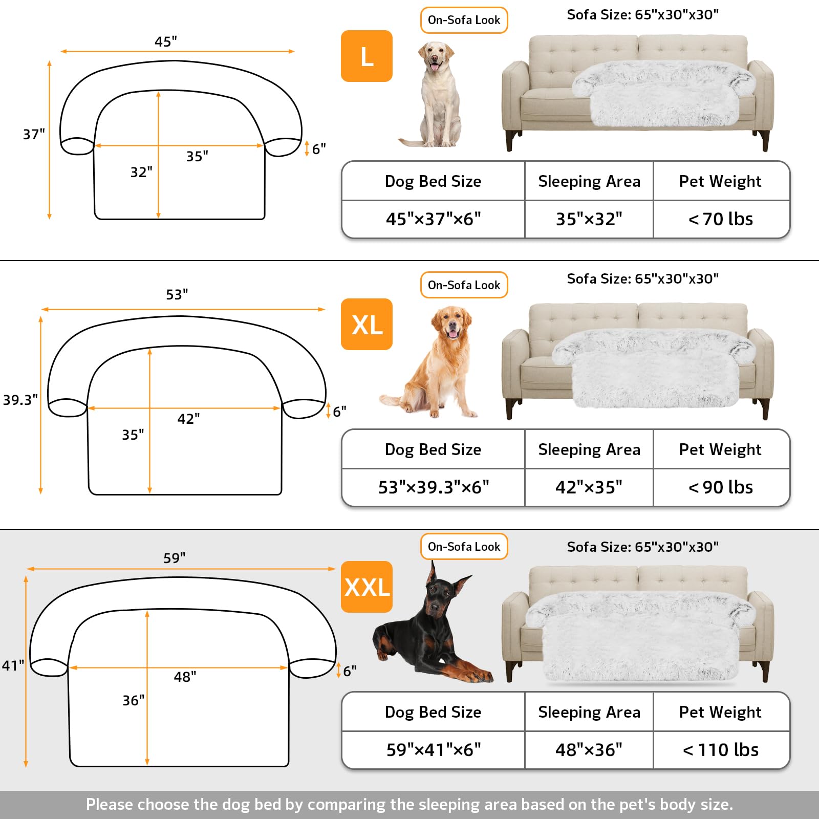 GGIB cama: seis tallas disponibles para perros pequeños a extragrandes