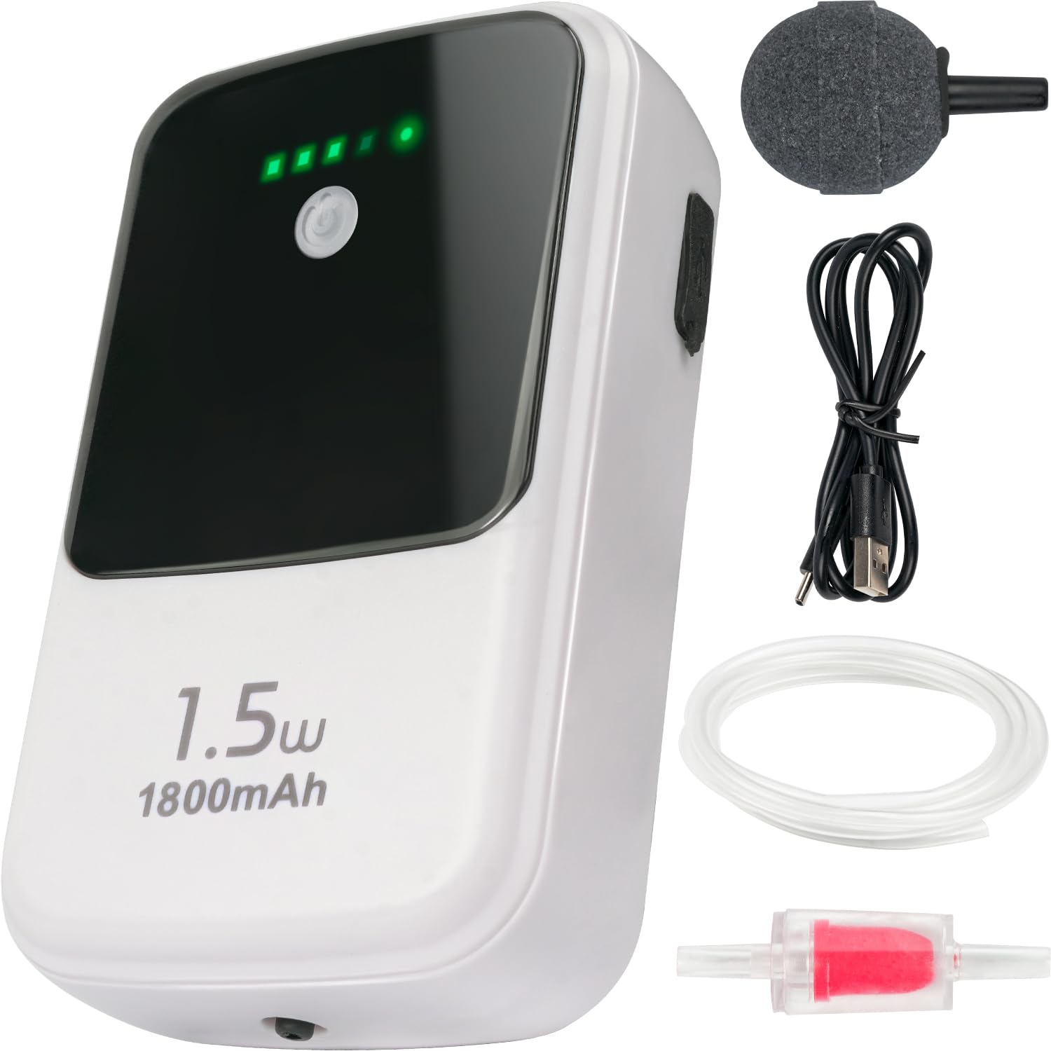 Ghosthorn aerador silencioso dual para acuario, operación tranquila para peces.