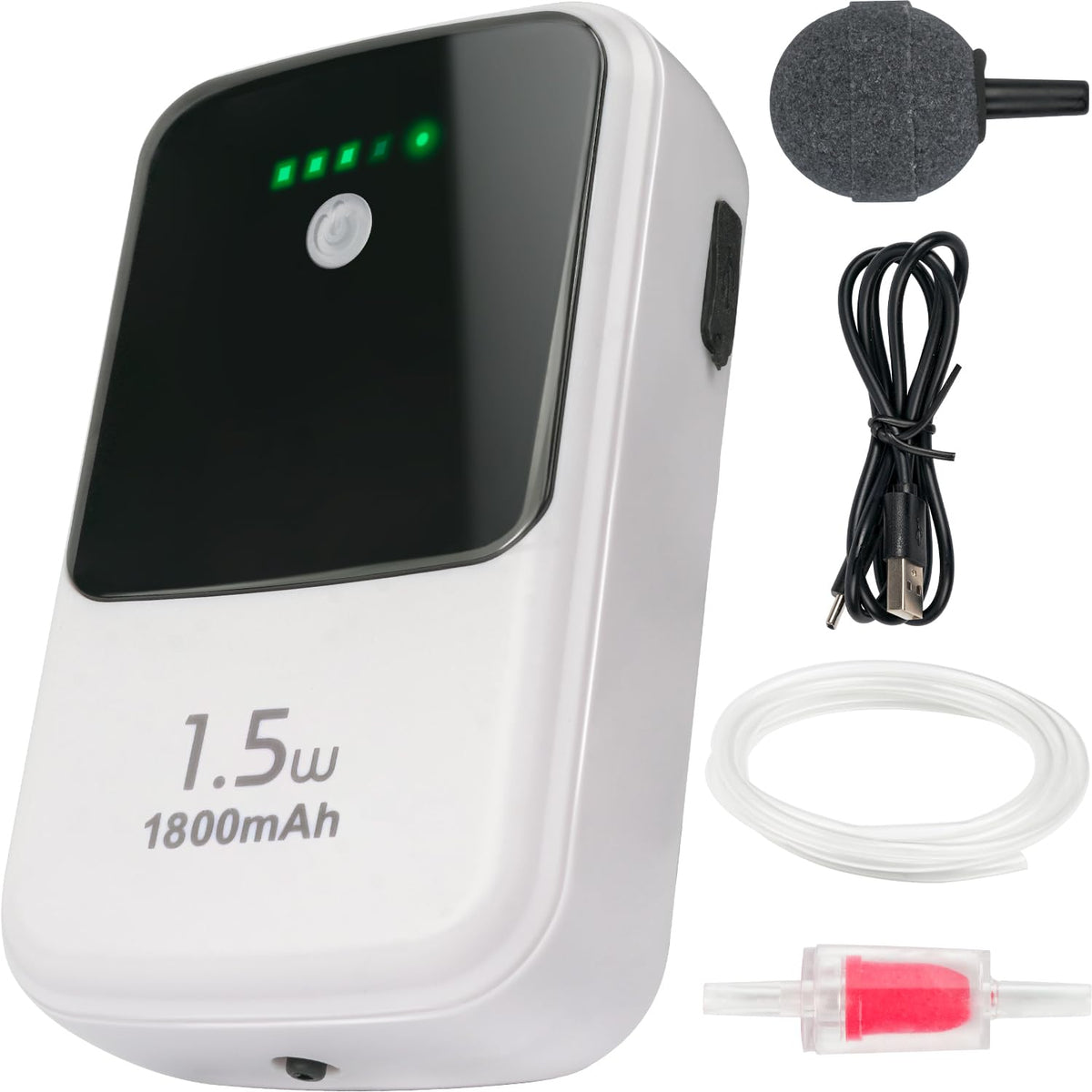 Ghosthorn aerador silencioso dual para acuario, operación tranquila para peces.