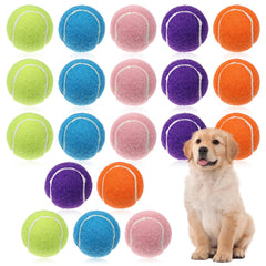 Giantree 20 pelotas de tenis para perros en caja, listo para juego exterior.