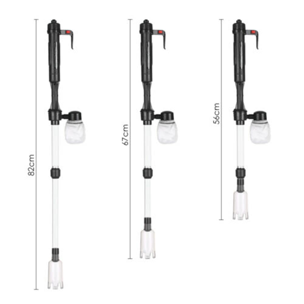 Gigicloud limpiador de grava con tubo flexible de 70 cm para alcance