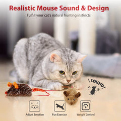 Gigwi ratón de movimiento impredecible para gatos curiosos.