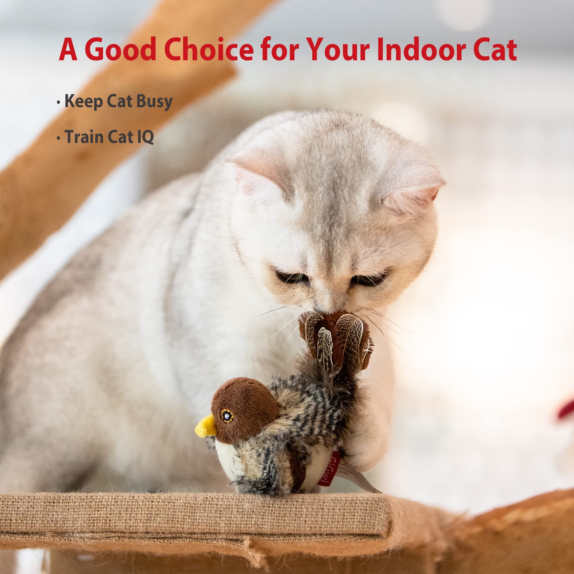 Detalle del diseño del ave Gigwi, duradero y seguro.