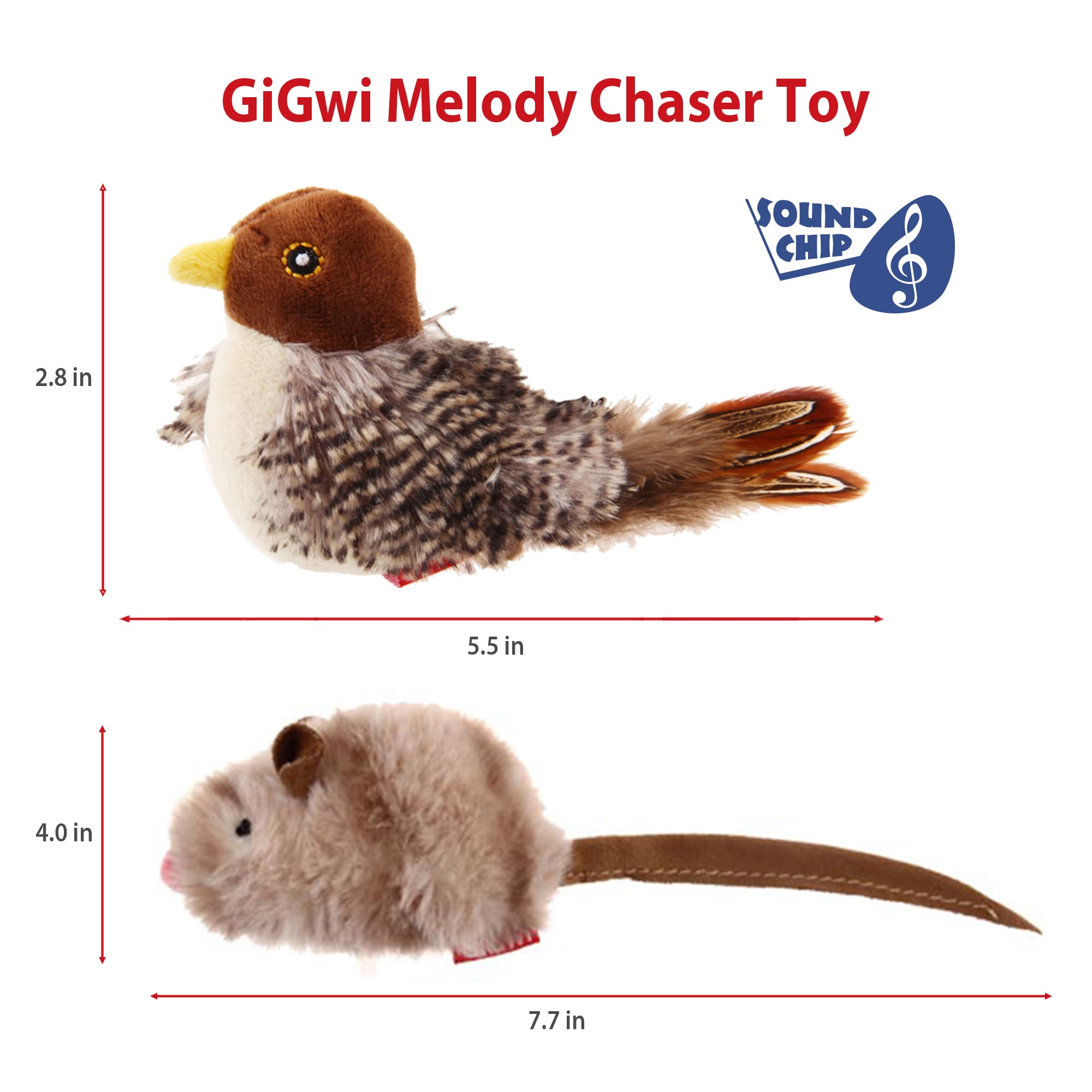 Gigwi pluma real: tacto suave que estimula juego y exploración