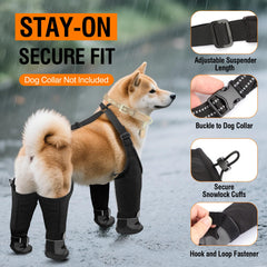 Zapatos de nieve Giiyoe para perros ideales para caminatas invernales