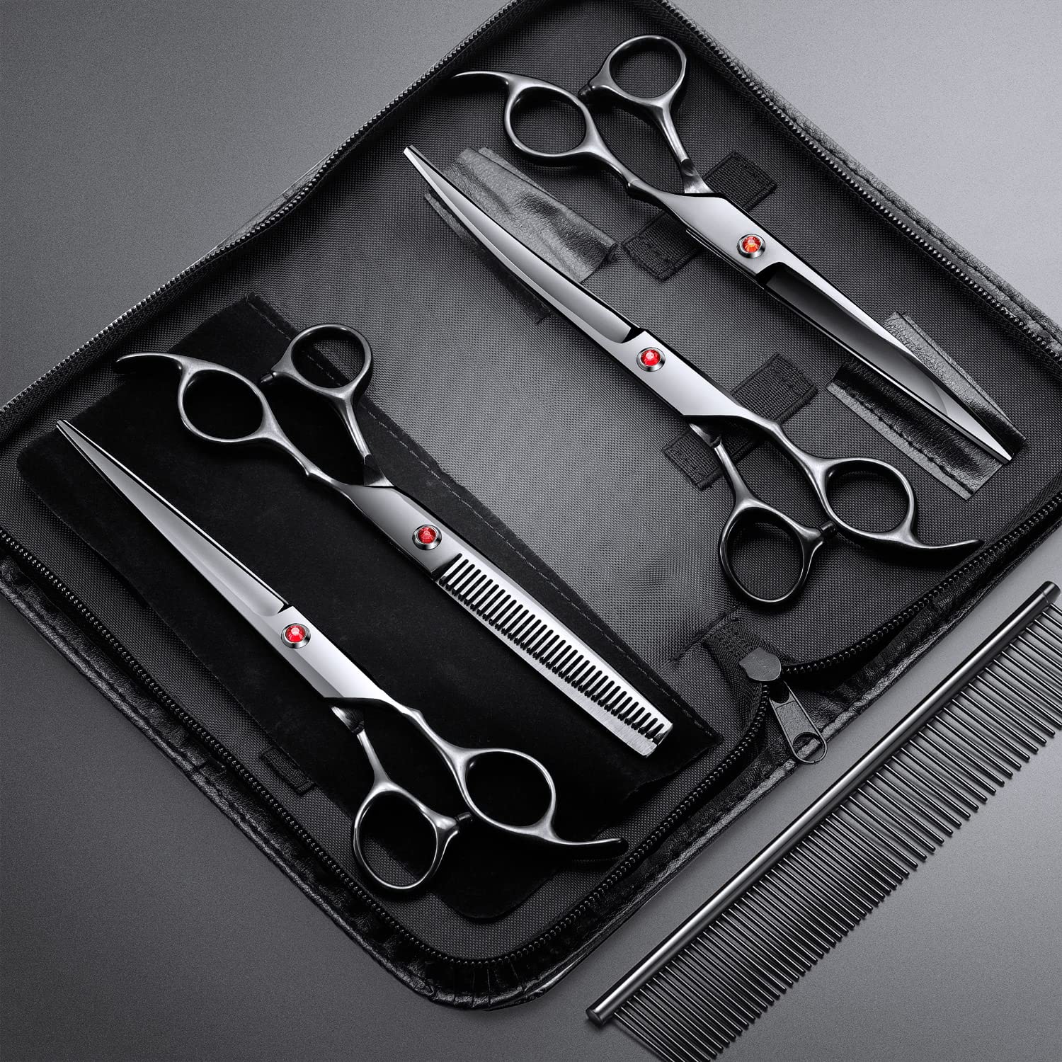 Conjunto Gimars 6-en-1 para acicalado, mejora la eficiencia en grooming.