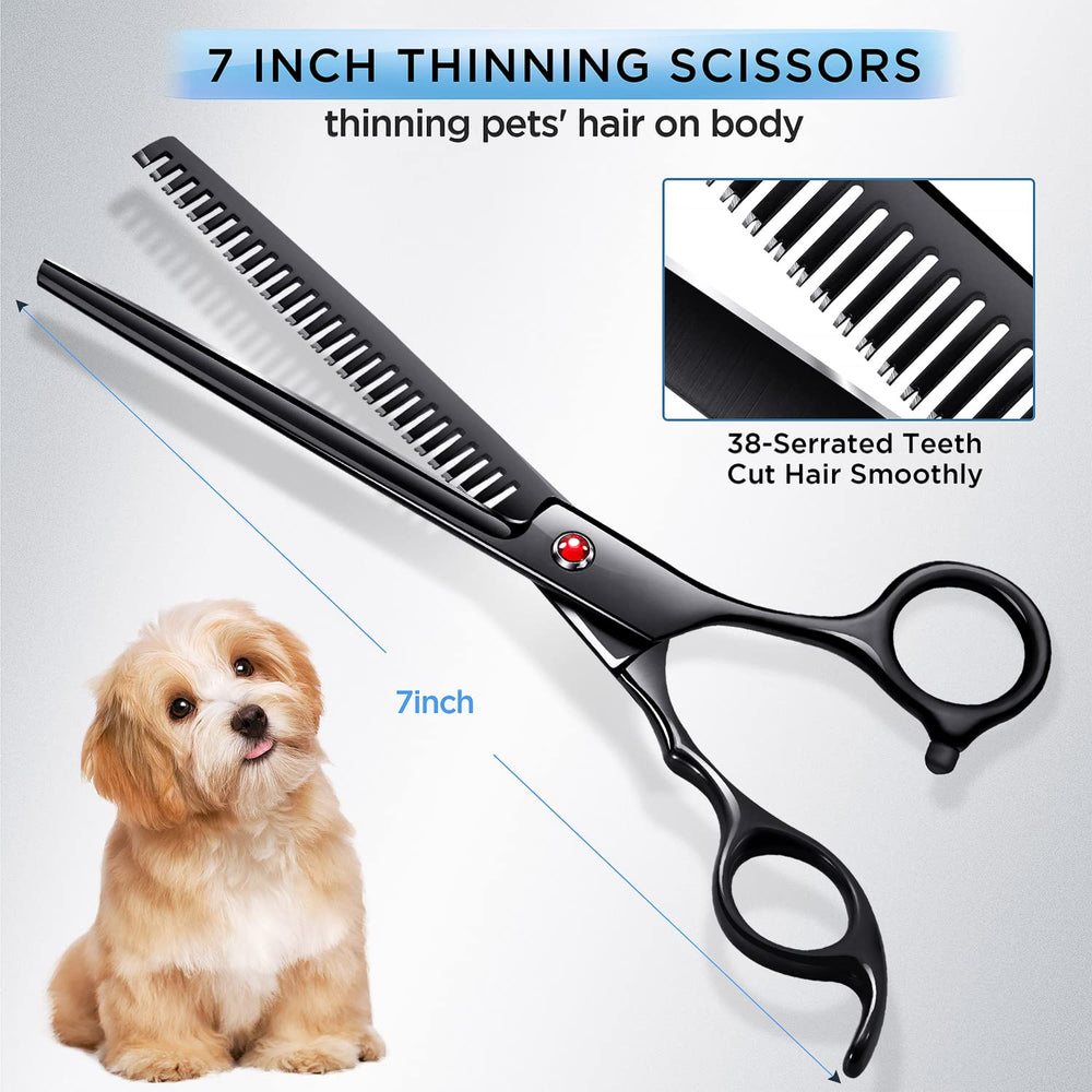 Tijeras Gimars curvas para perros, manejo suave en áreas sensibles.