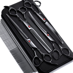 Tijeras Gimars rectas para perros, precisión en cortes limpios y definidos.