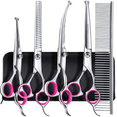 Tijeras Gimars 6 en 1 con corte preciso para mascotas.