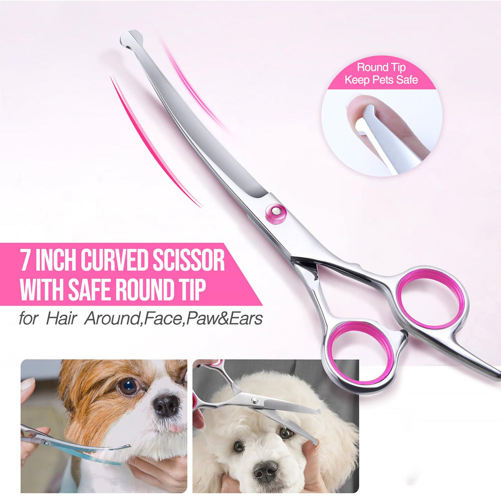 Gimars tijeras afinado para perro: pelo suave