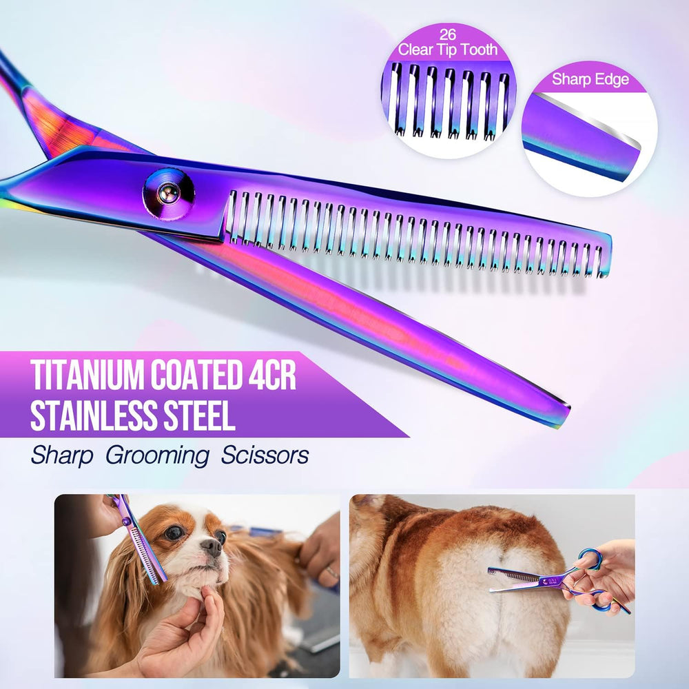 Tijeras Gimars para perros curvas para delinear contornos con suavidad.