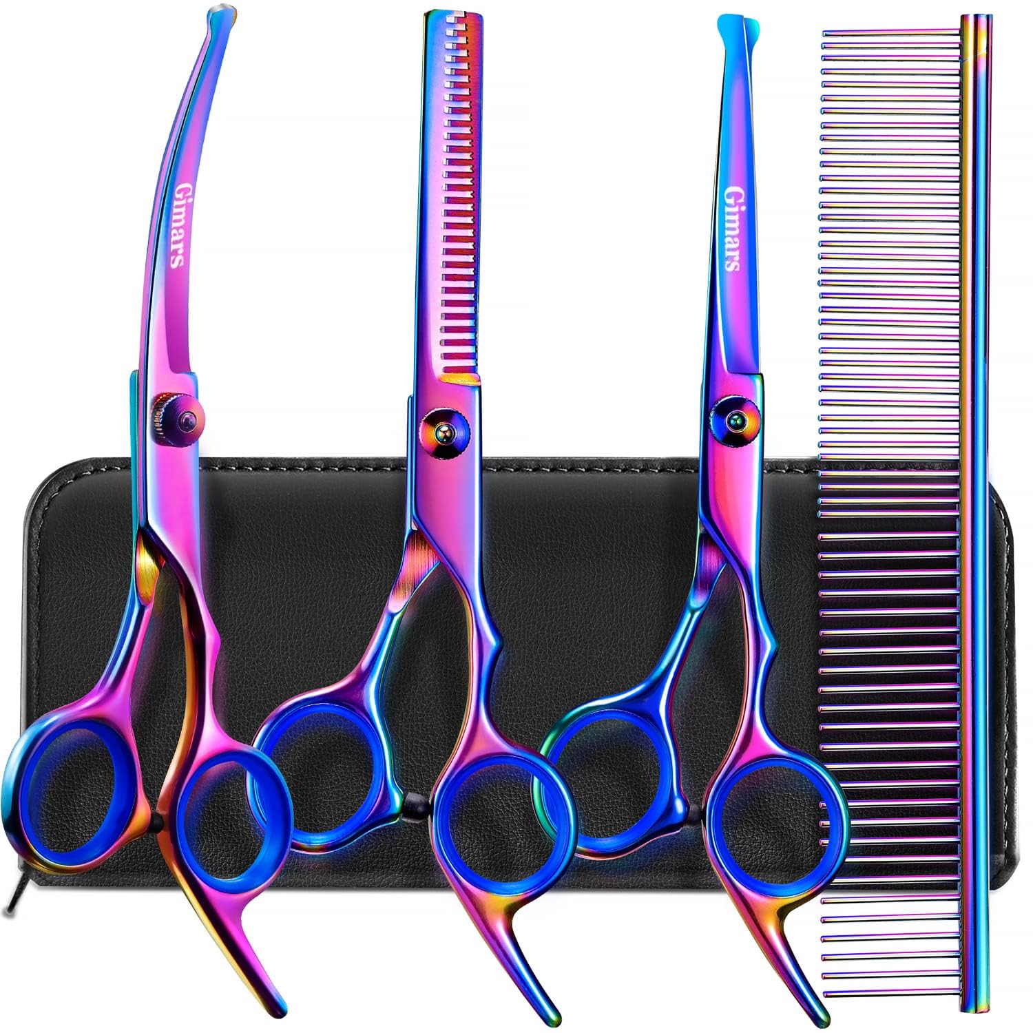 Tijeras Gimars para perros rectas, corte limpio y preciso en cada pasada.