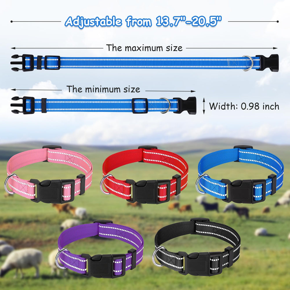 GINDOOR collar ajustable de nylon para cabras cómodo y seguro