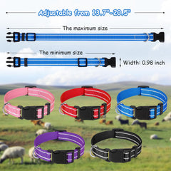 GINDOOR collar ajustable de nylon para cabras cómodo y seguro