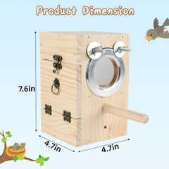 GINDOOR nido de aves con visualización clara para seguimiento de crías