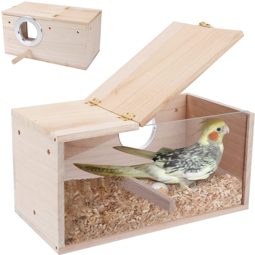 GINDOOR nido cria para pajaros, transparente, facilita observar la cría