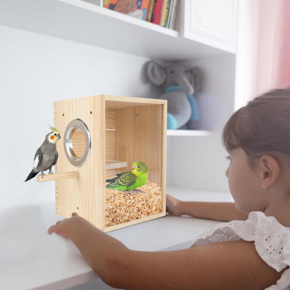 GINDOOR nido medidas 4,72 x 4,72 x 7,59 pulgadas para distintas especies