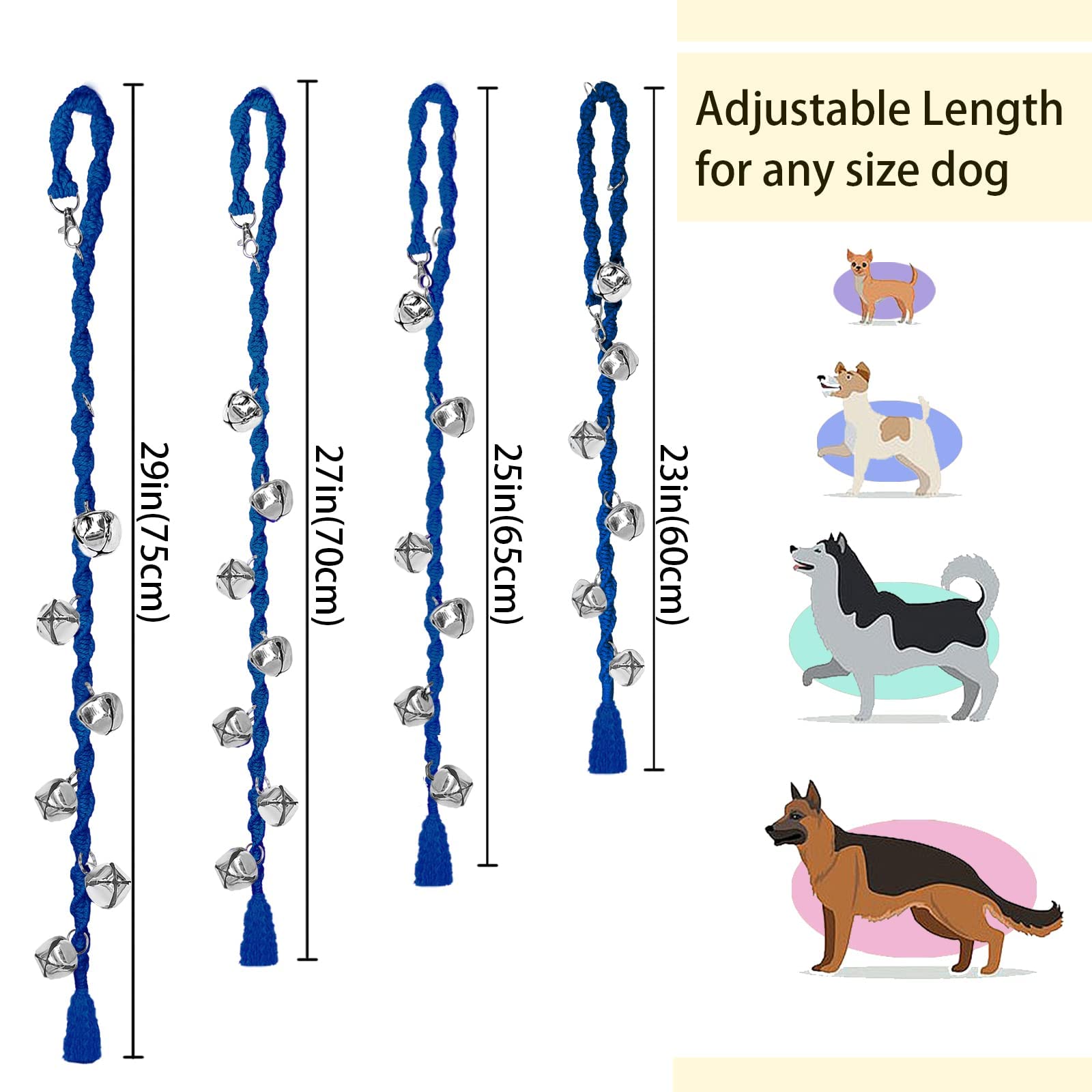 Campana para perro Ginidear con diseño trenzado y acabado artesanal