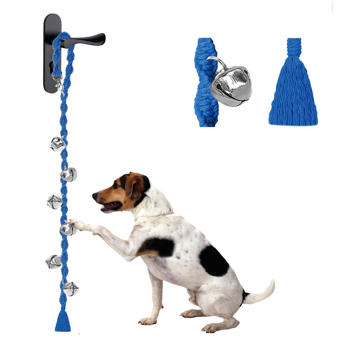 Campana para perros Ginidear hecha a mano con diseño trenzado para entrenamiento exterior