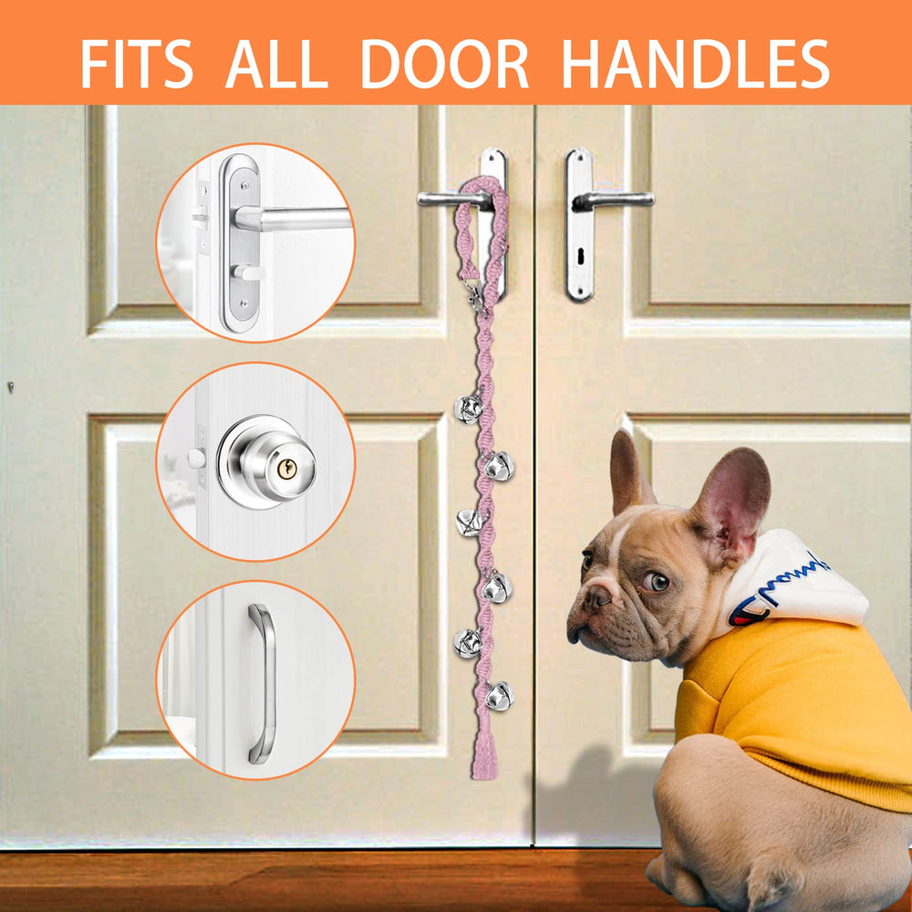Campanilla para perros Ginidear hecha a mano con cuerda trenzada, duradera.