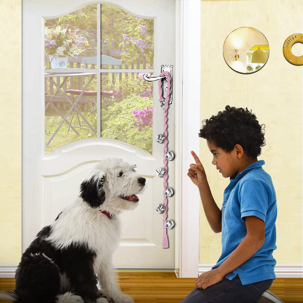 Campanilla para perros Ginidear rosa claro, garantía de satisfacción y uso diario.