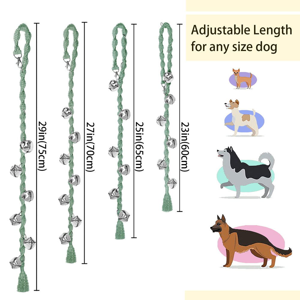 Ginidear Campanitas para Perro, entrenamiento en tres pasos, refuerza hábitos de salidas al exterior.