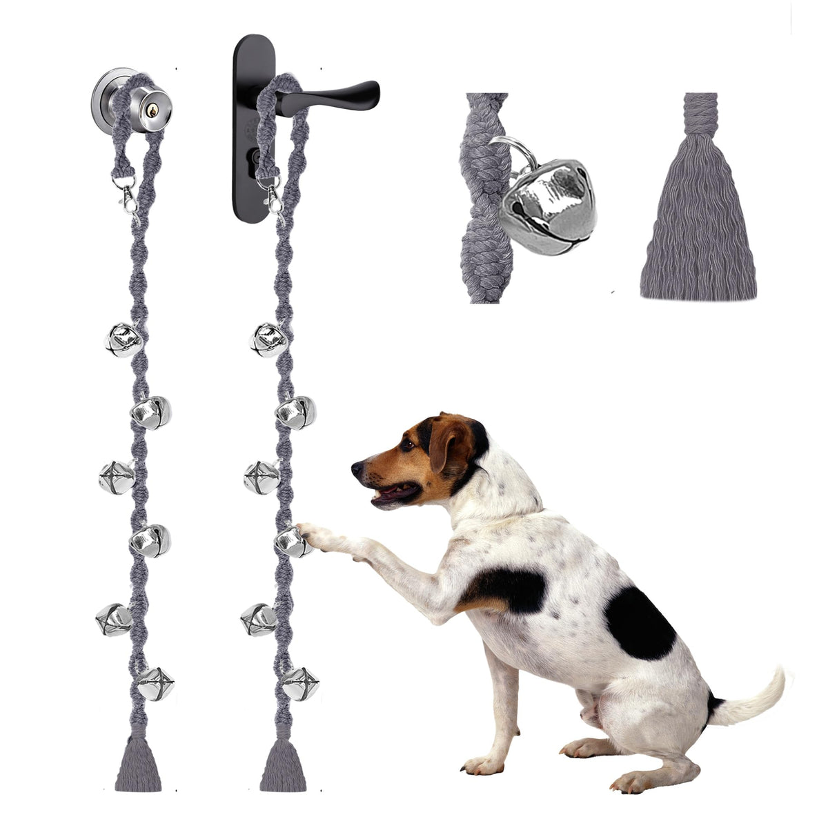 Ginidear campanitas para perro con ajuste de 90 cm para entrenamiento a medida.