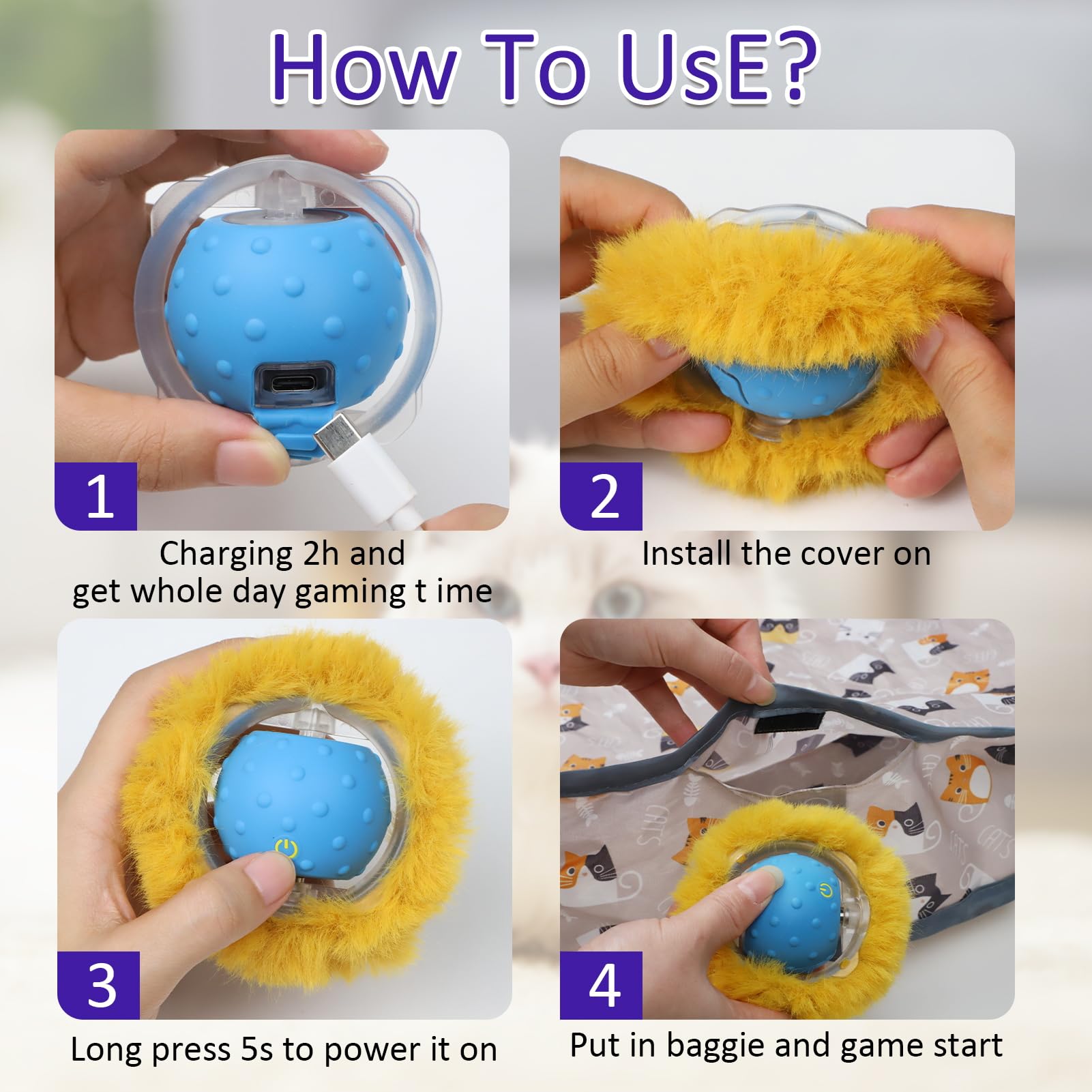 Giociv bola con luces LED brillantes que guían el juego en la oscuridad.