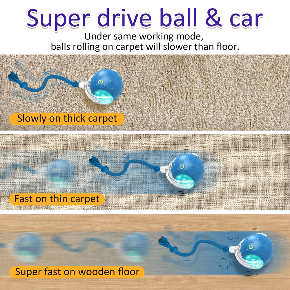 Giociv bola juguete rodaje suave sobre alfombras, ideal para gatos enérgicos.