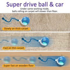 Giociv bola juguete rodaje suave sobre alfombras, ideal para gatos enérgicos.