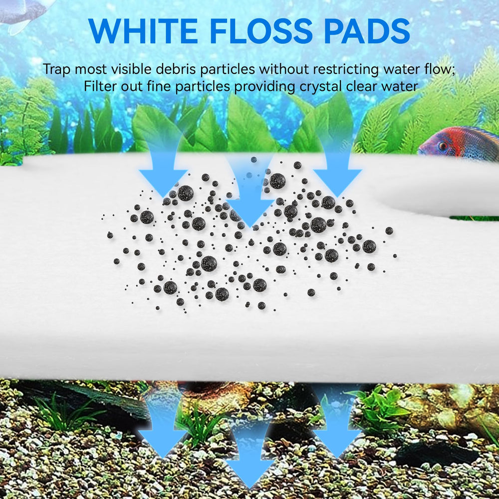 Giokyi pad de carbono activado para acuario mejora adsorcion de olores