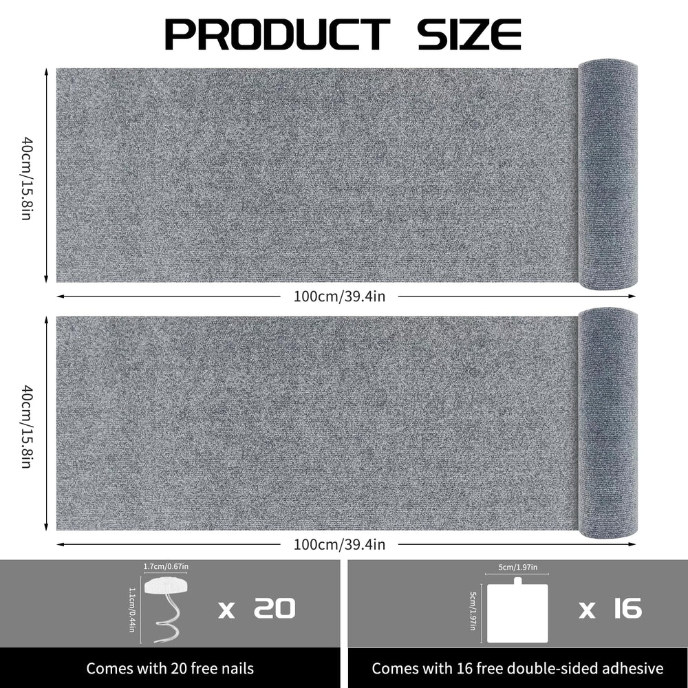 Giomre protector sofa rascado para gatos, fieltro gris, protege el sillón