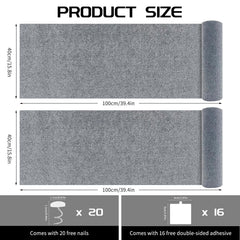 Giomre protector sofa rascado para gatos, fieltro gris, protege el sillón