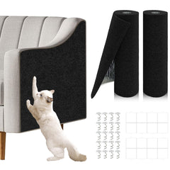 Giomre tapete rasca-gato adhesivo para sofá, protege muebles con fijación segura.