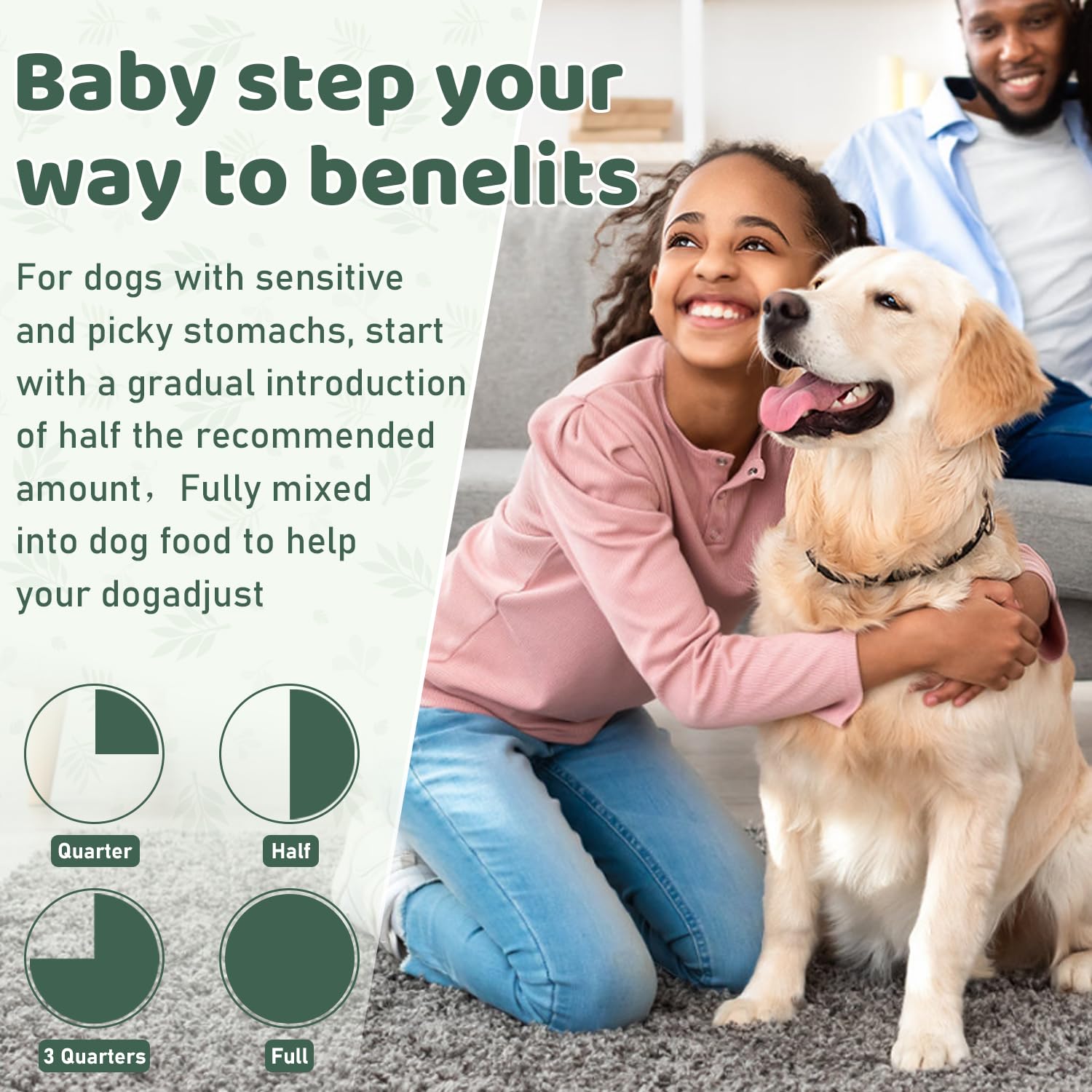 Apto para todas las razas, la dosis se ajusta al peso del perro.