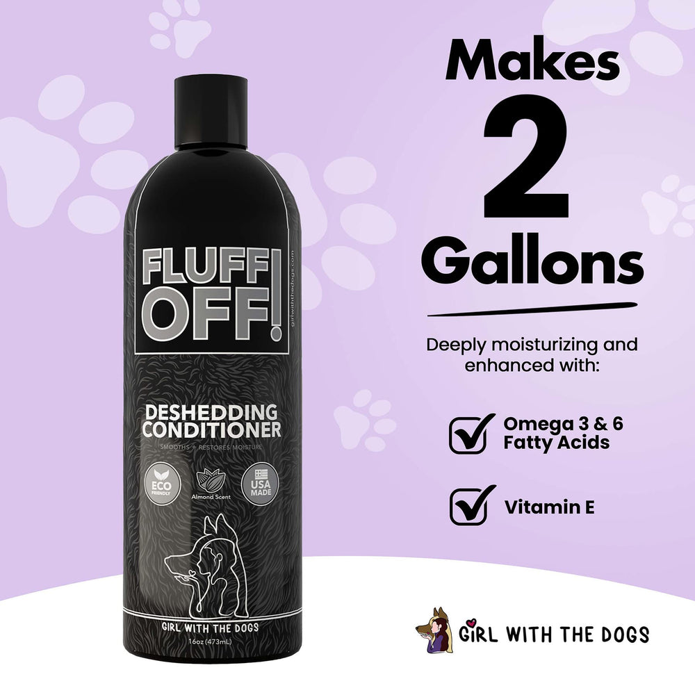 Girl With The Dogs Fluff Off: acondicionador seguro para cachorros y gatitos desde 8 semanas