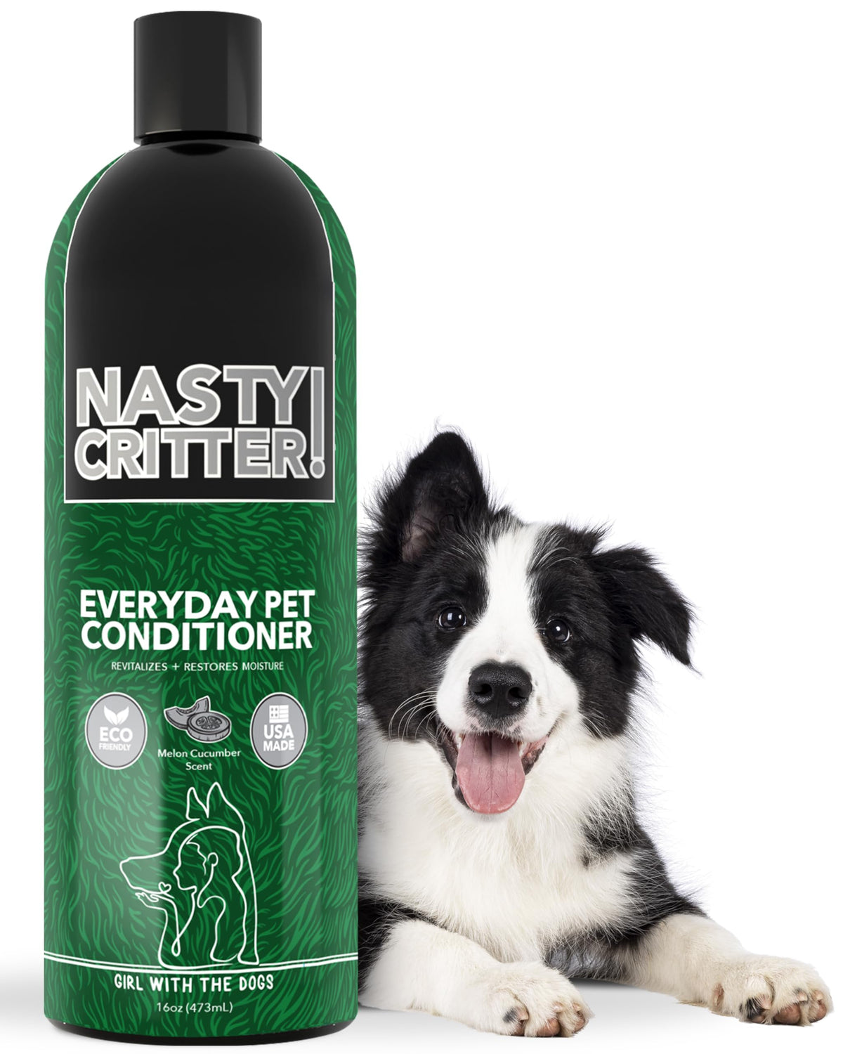 Girl With The Dogs Nasty Critter: baño diario para perros para un cepillado suave