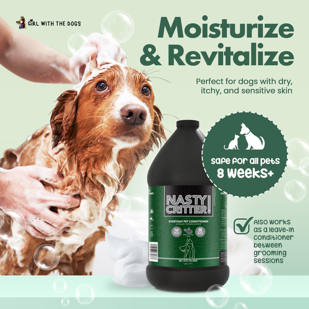 Nasty Critter! de Girl With The Dogs, pelo radiante tras lavado regular.