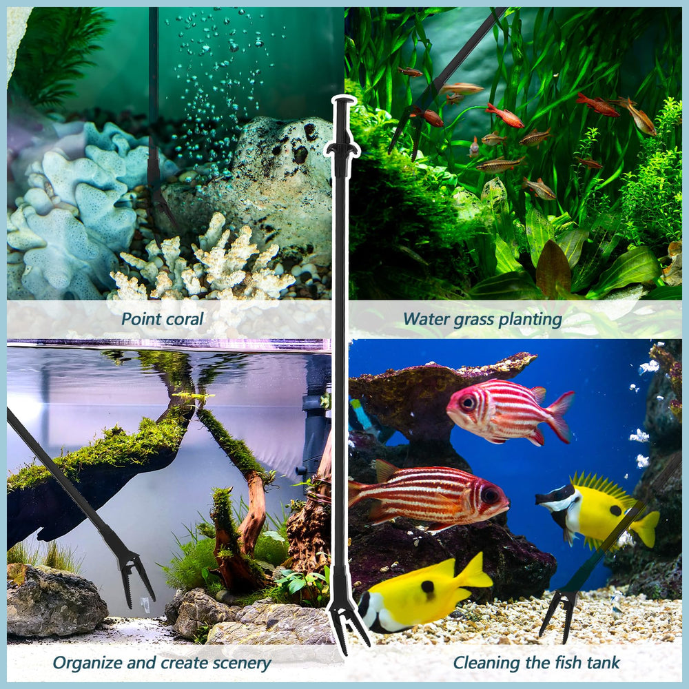 Gisafai paquete con dos pinzas, ideales para múltiples tareas en acuario