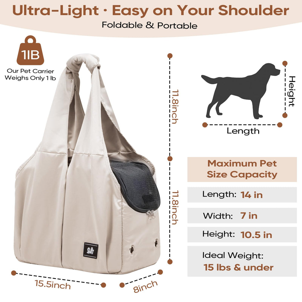 Gisaryc cartera mascotas con bolsillos grandes para accesorios