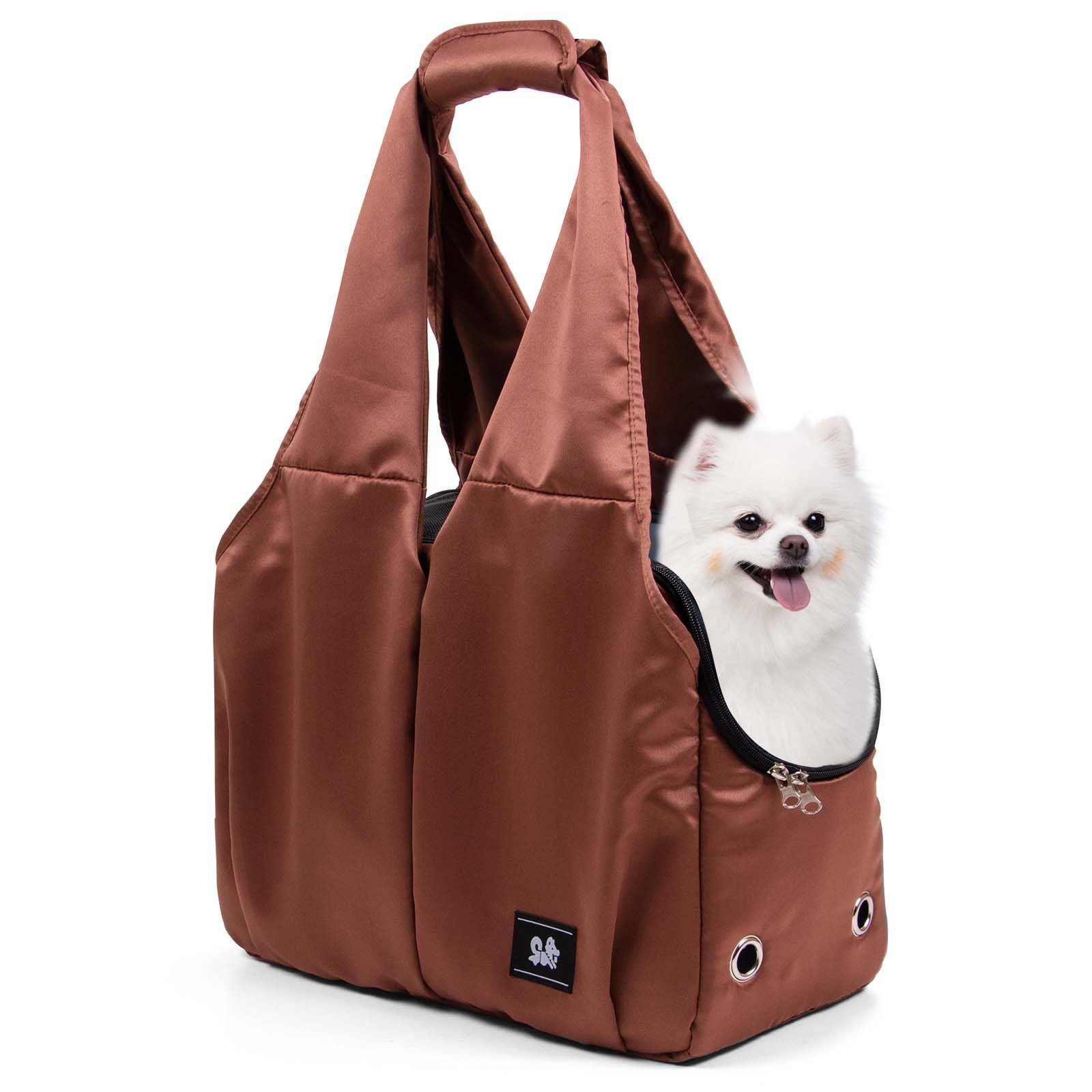 Gisaryc transportín de bolso para perro pequeño con malla superior para buena ventilación