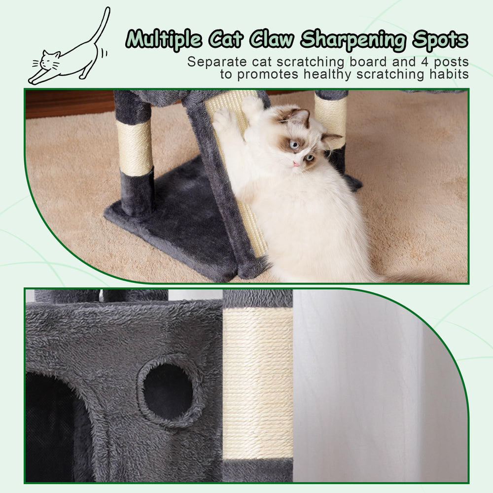 Gitelsnour arbol-gato barras antivuelco mejoran la estabilidad durante el juego.
