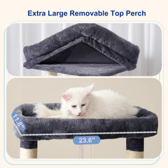 Gitelsnour percha superior desmontable con borde acolchado para descanso